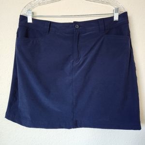 Women's Eddie Bauer Navy Blue Skort Stretch/Comfort Pockets Size 12